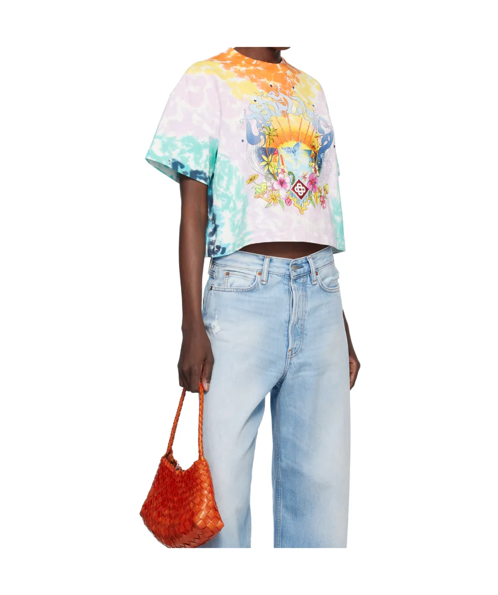 Surf Trip Tie Dye Cropped T-Shirt