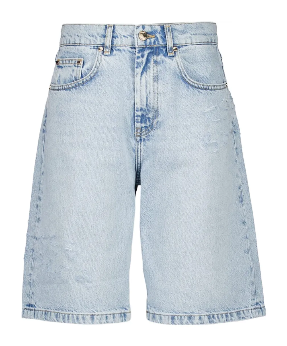 Distressed Denim Shorts