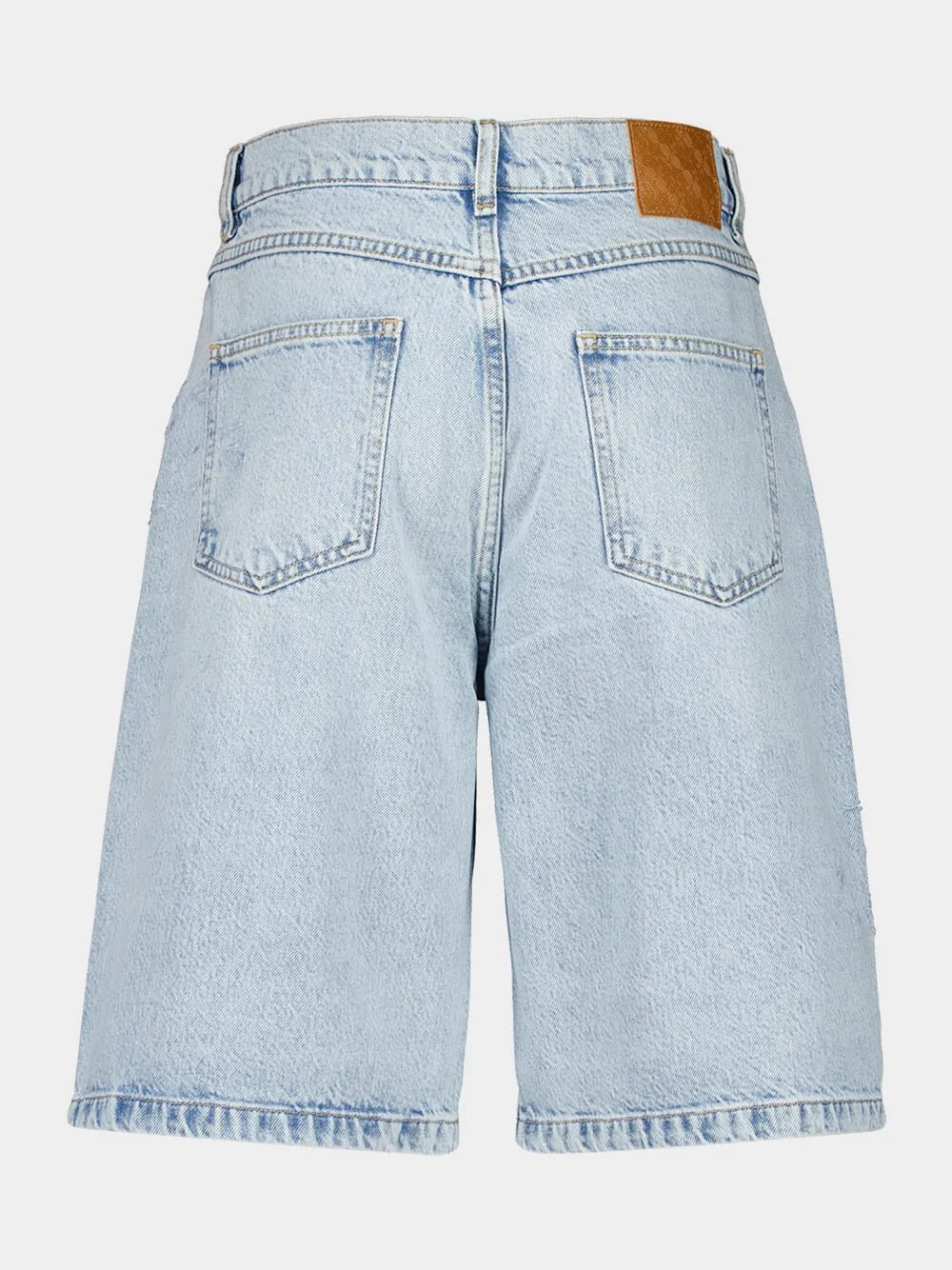 Distressed Denim Shorts