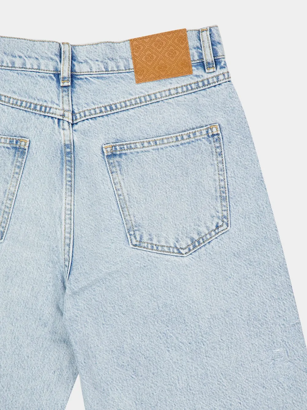Distressed Denim Shorts
