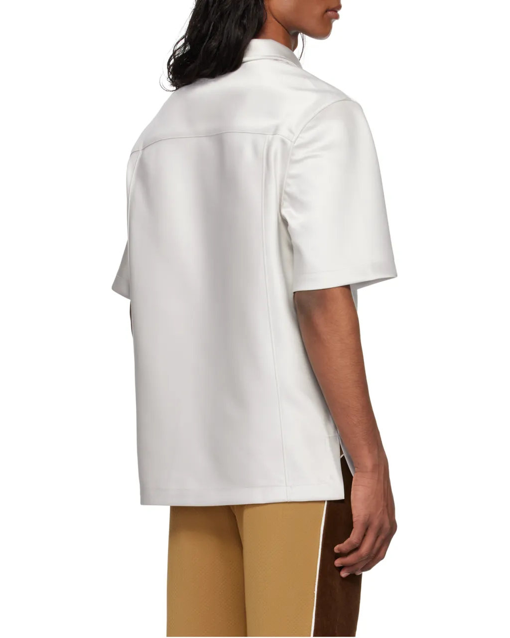 Short Sleeve Satin Shirt