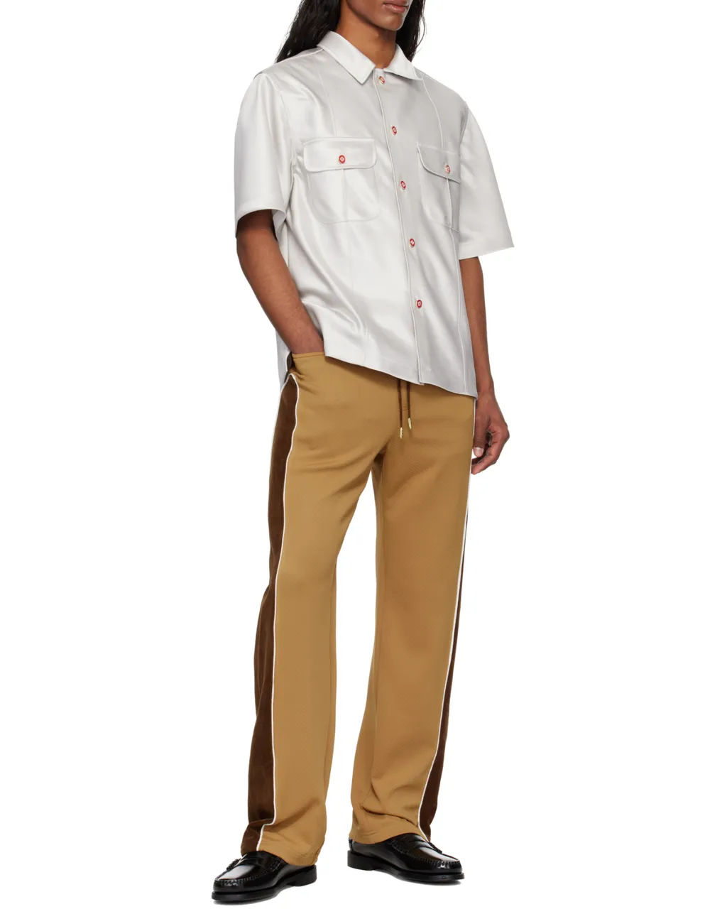 Short Sleeve Satin Shirt