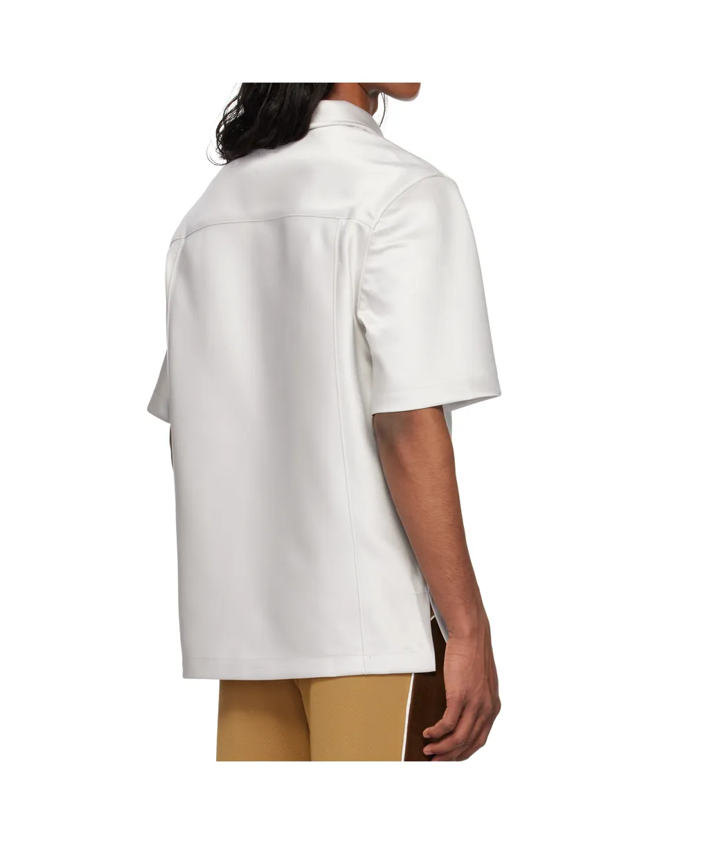 Short Sleeve Satin Shirt