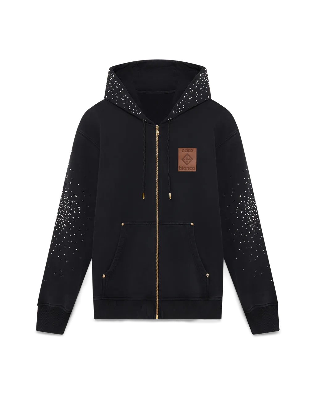 La Premonition Hotfix Printed Zipped Hoodie