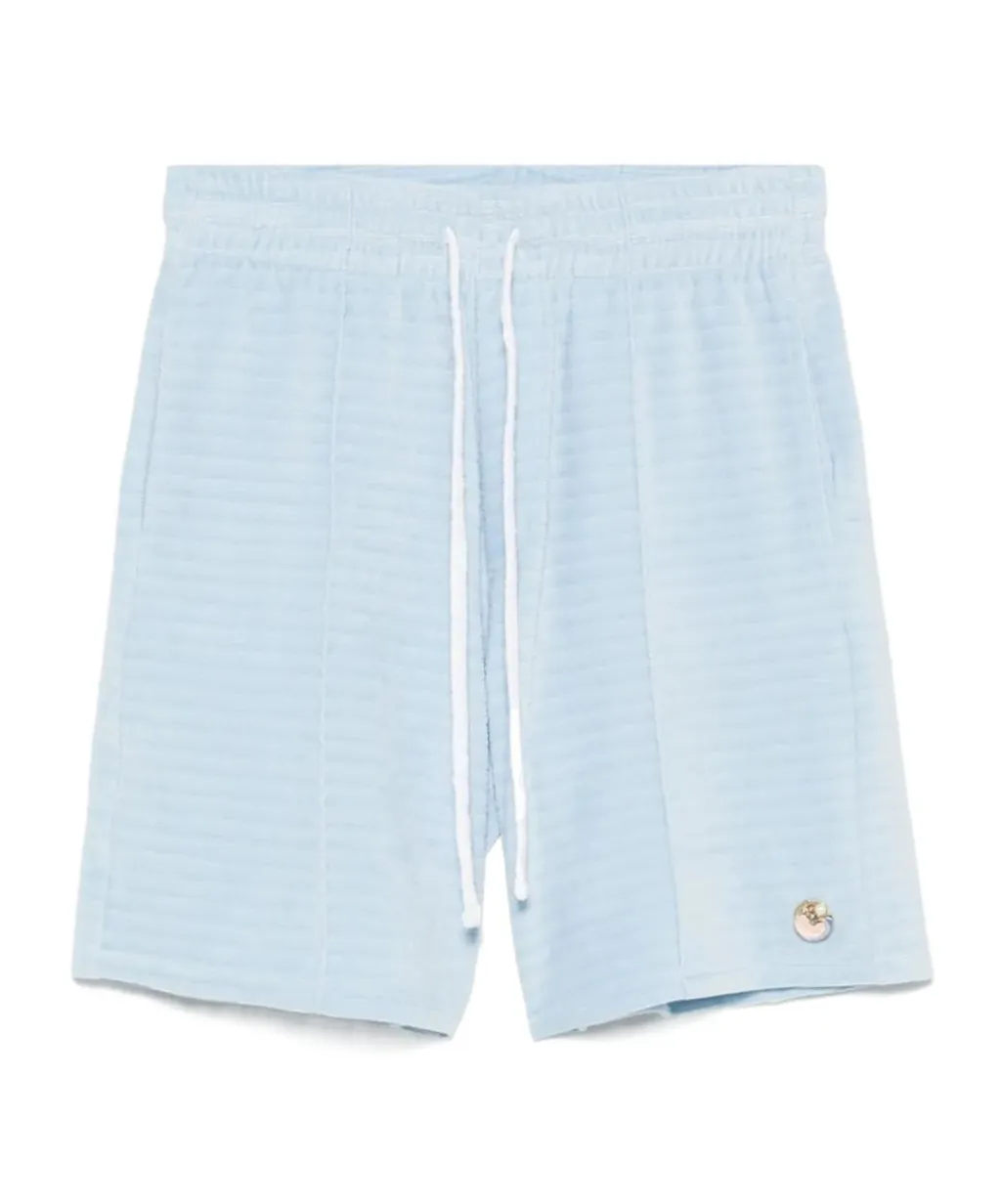 Velour Stripe Shorts