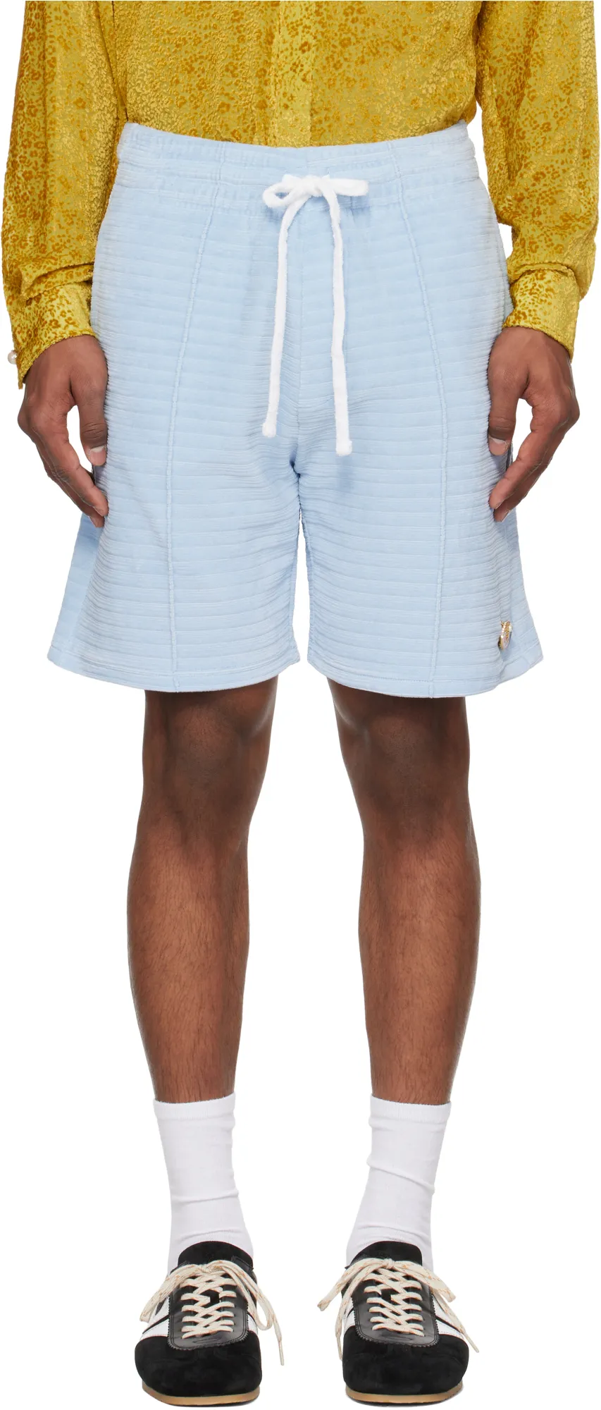 Velour Stripe Shorts