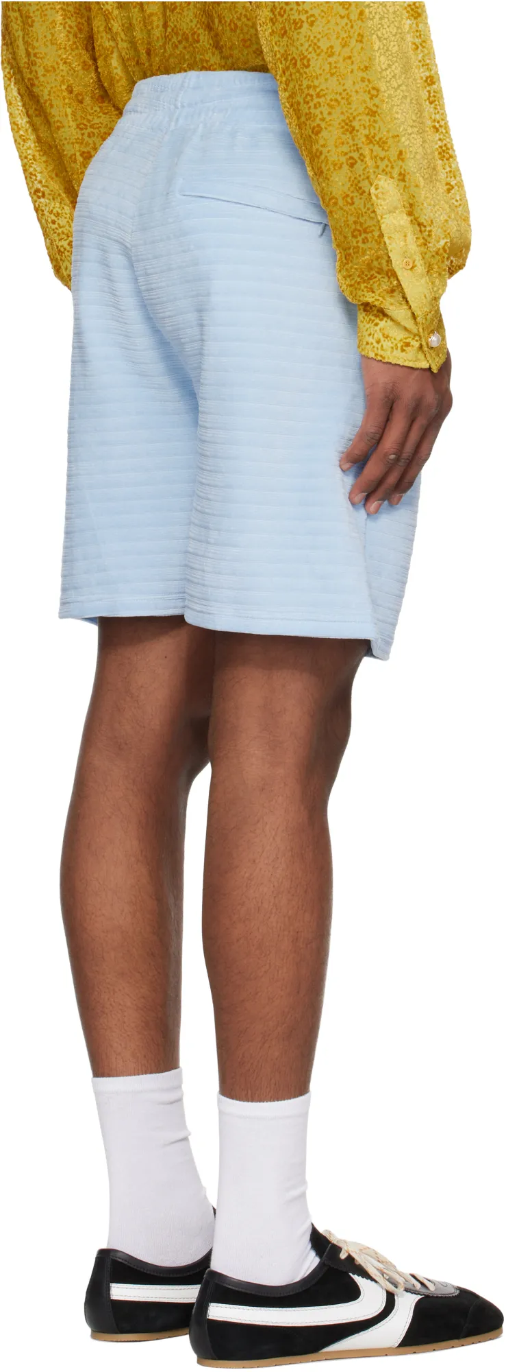Velour Stripe Shorts