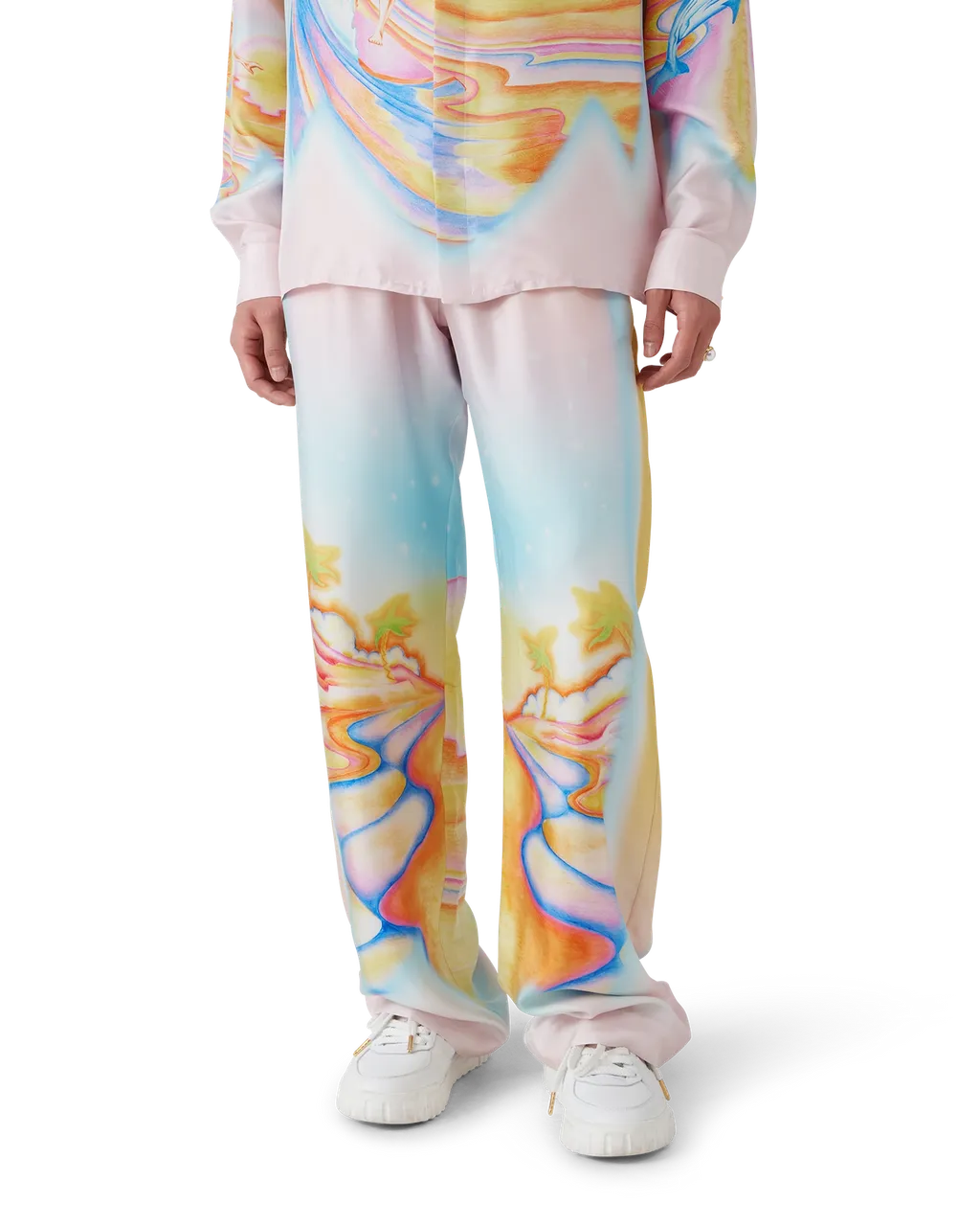 Psychedelic Nirvana Satin Trousers