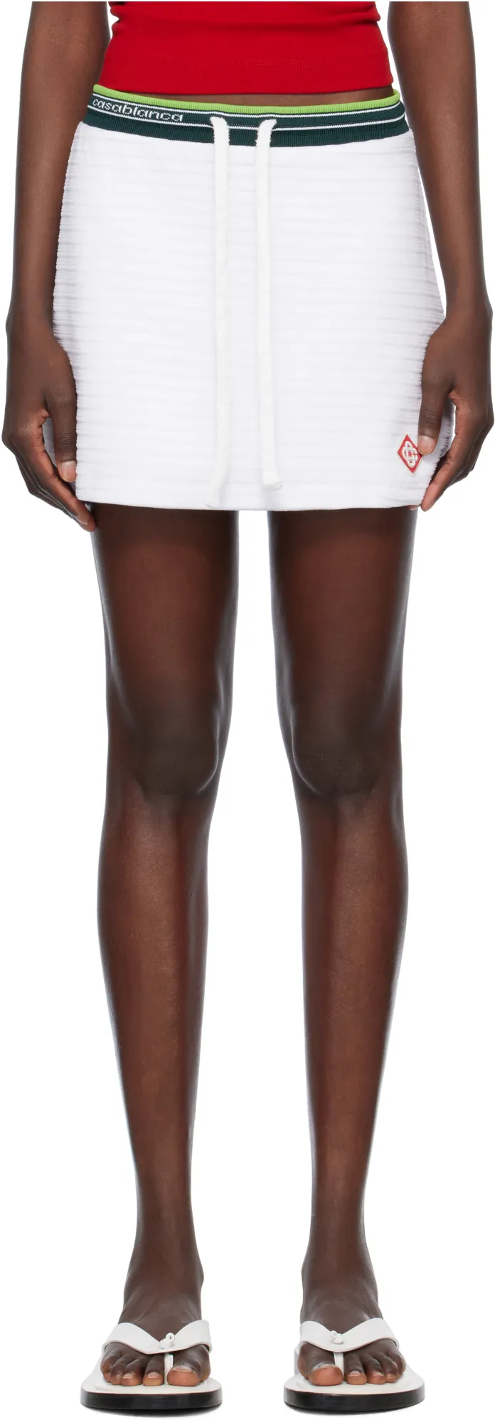 Textured Velour Tennis Skirt