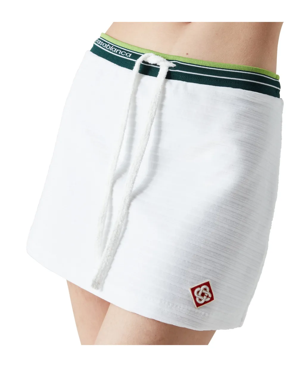 Textured Velour Tennis Skirt