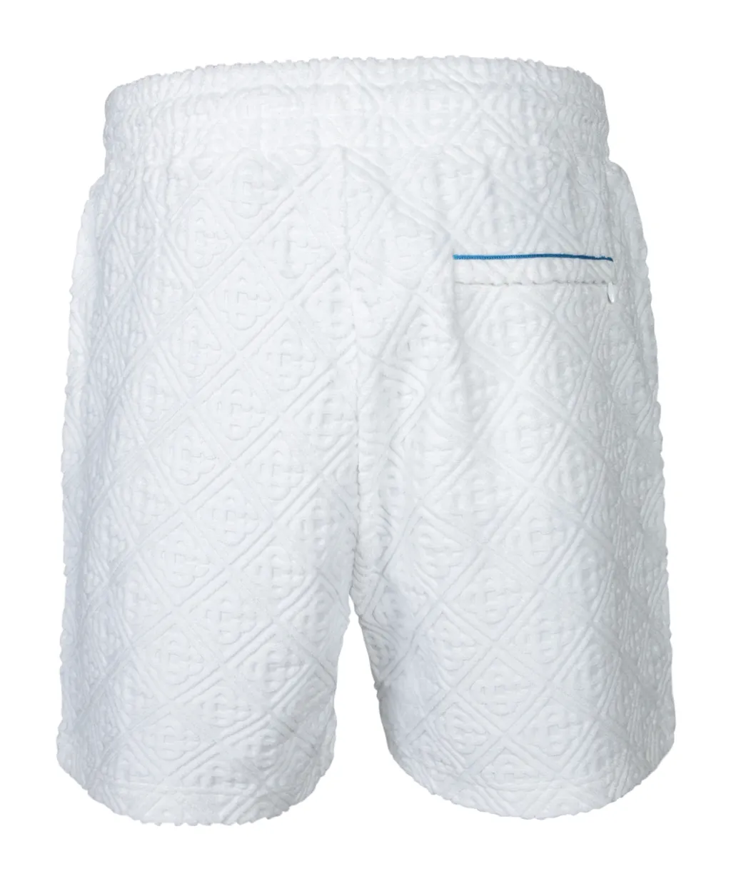 Striped Towelling Tennis Shorts