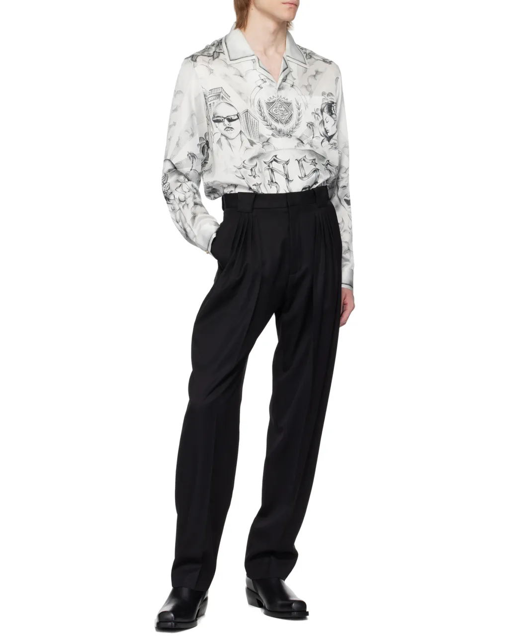 Pleated Tailored Trousers
