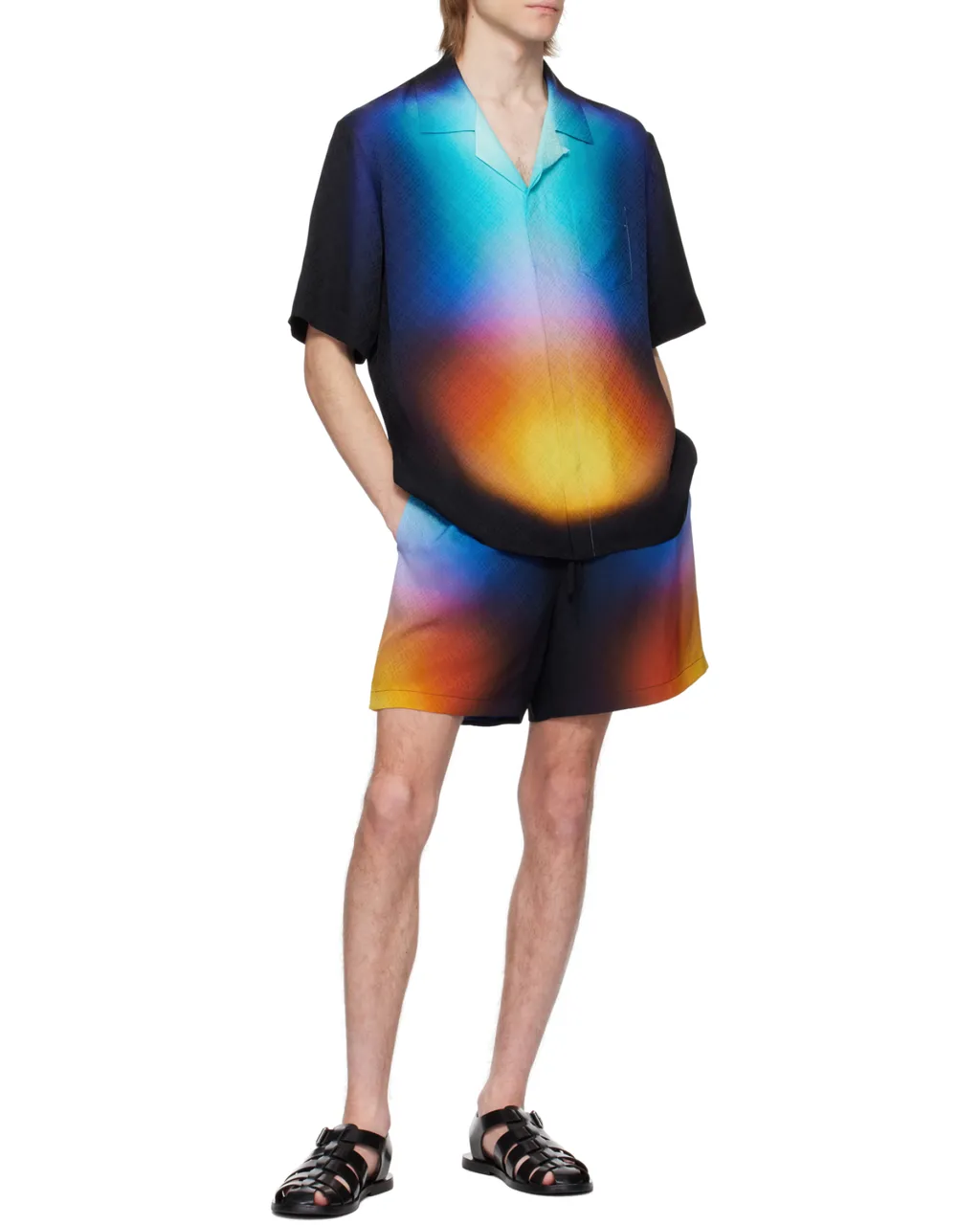 Gradient Detail Swim Shorts