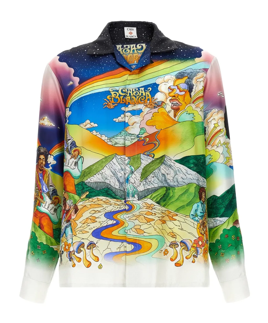 Allover La Musique Printed Shirt