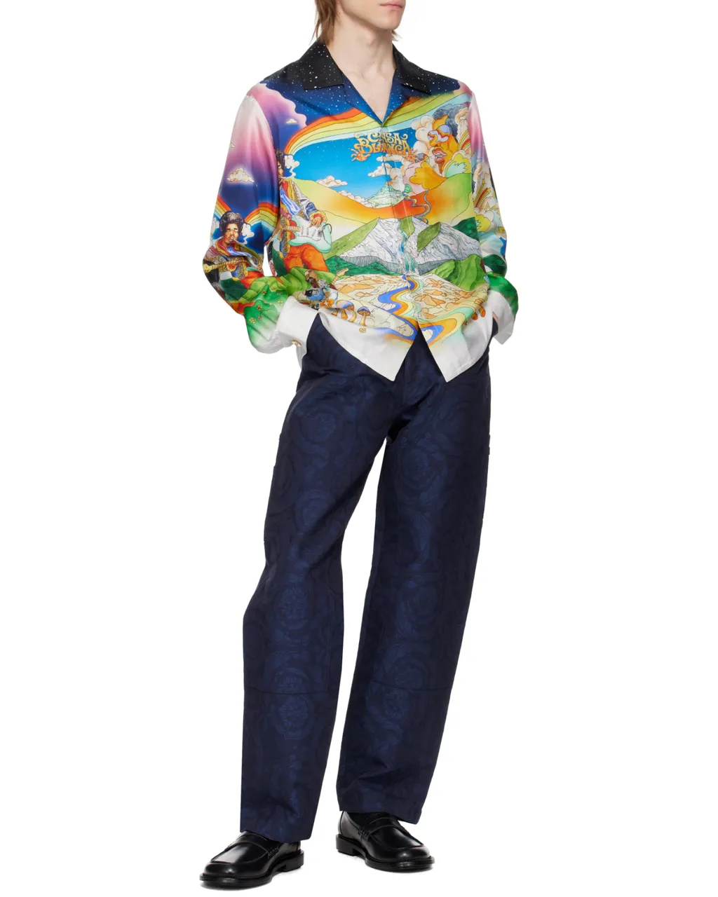 Allover La Musique Printed Shirt
