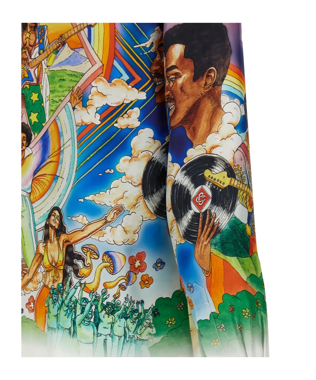 Allover La Musique Printed Shirt
