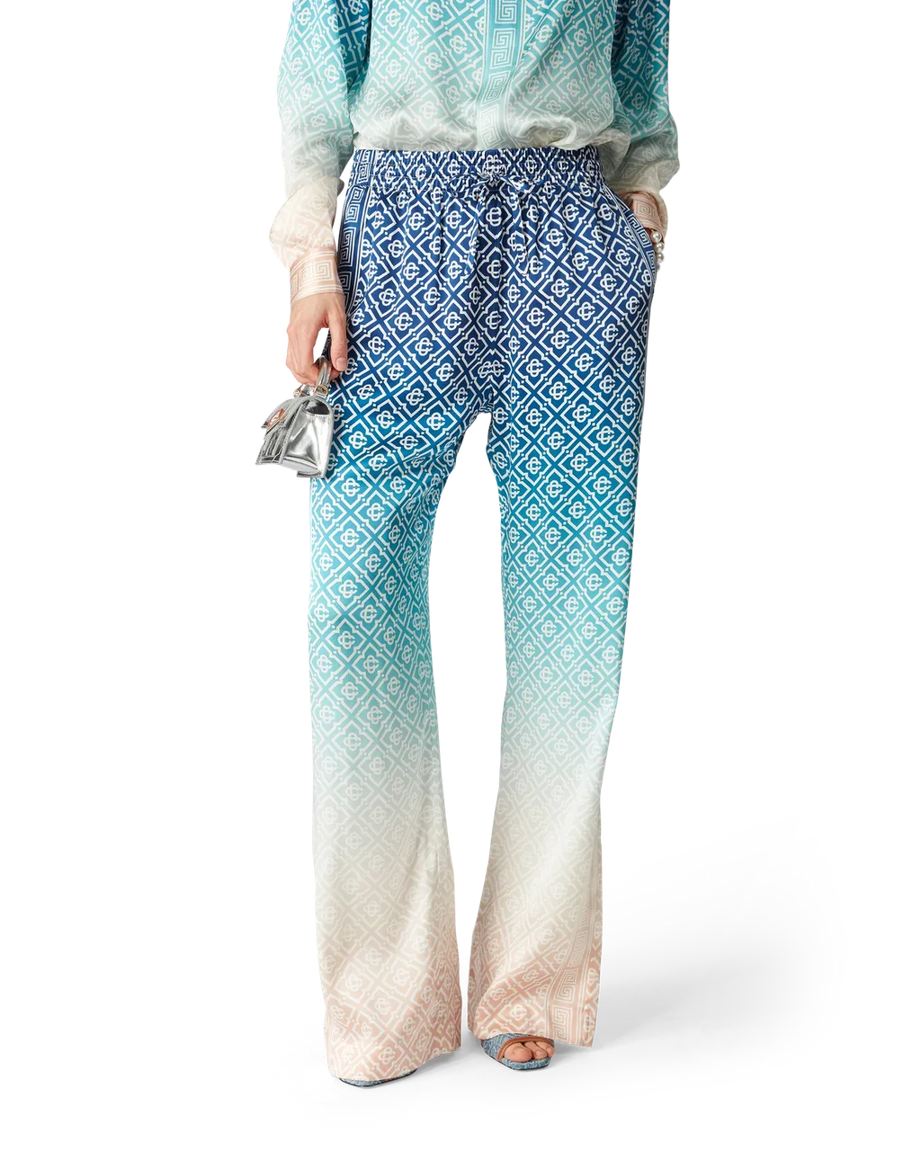 Gradient Jacquard Casual Pants
