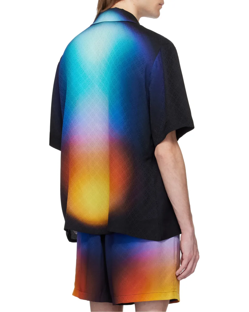 Gradient Detailed Short Sleeved Shirt