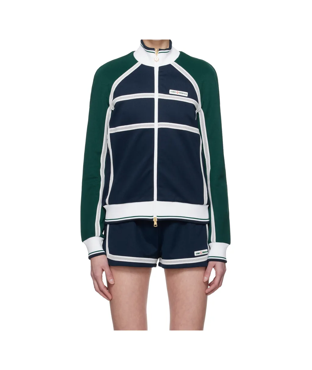 Track Mesh Stripe Jacket