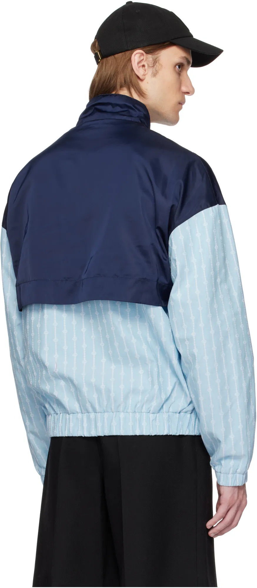 Pinstripe Pattern Track Jacket