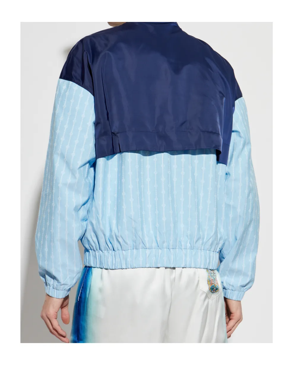 Pinstripe Pattern Track Jacket