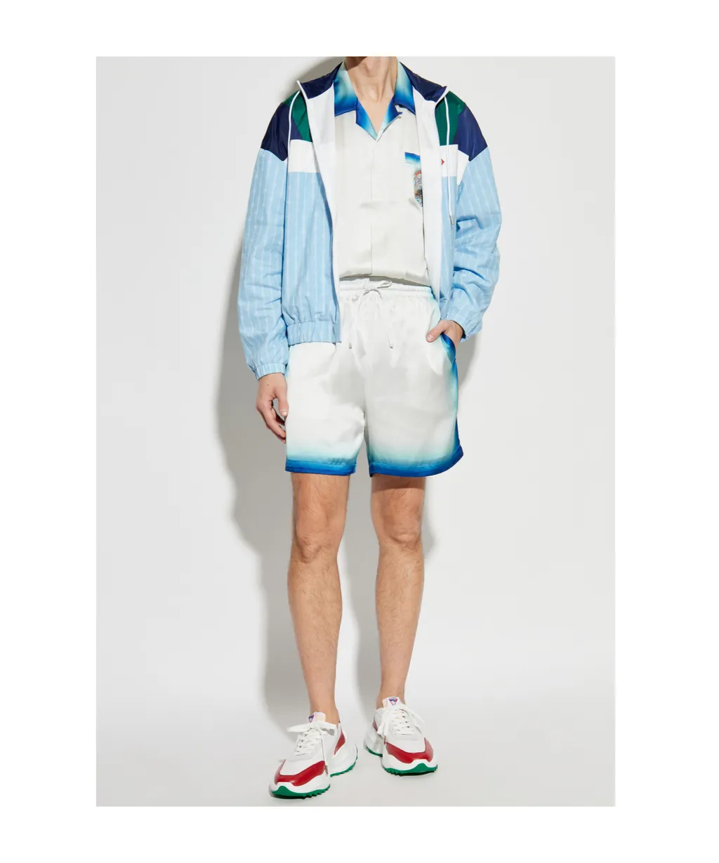 Pinstripe Pattern Track Jacket