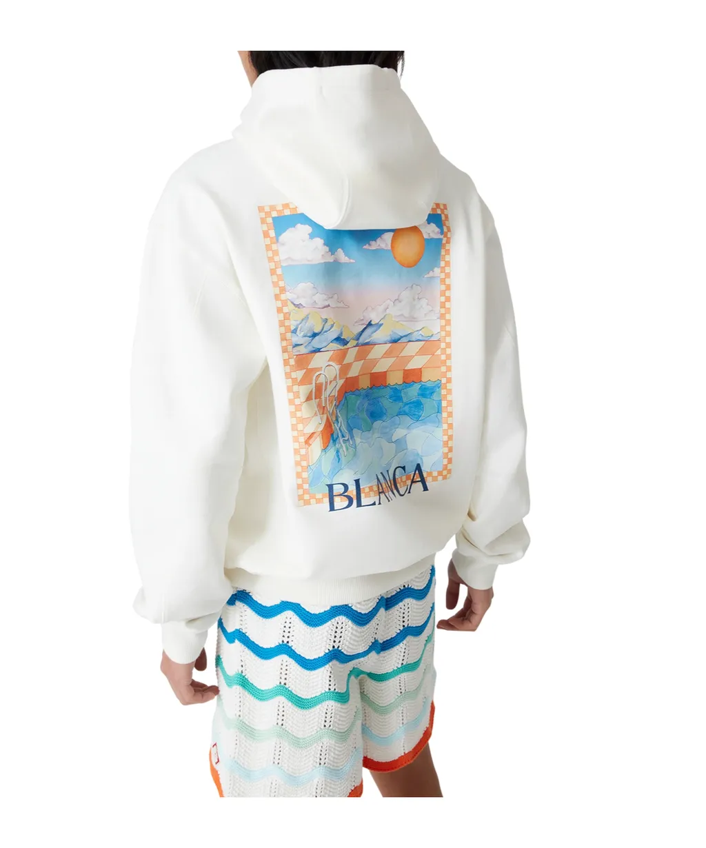 The Surreal Pool Printed Drawstring Hoodie