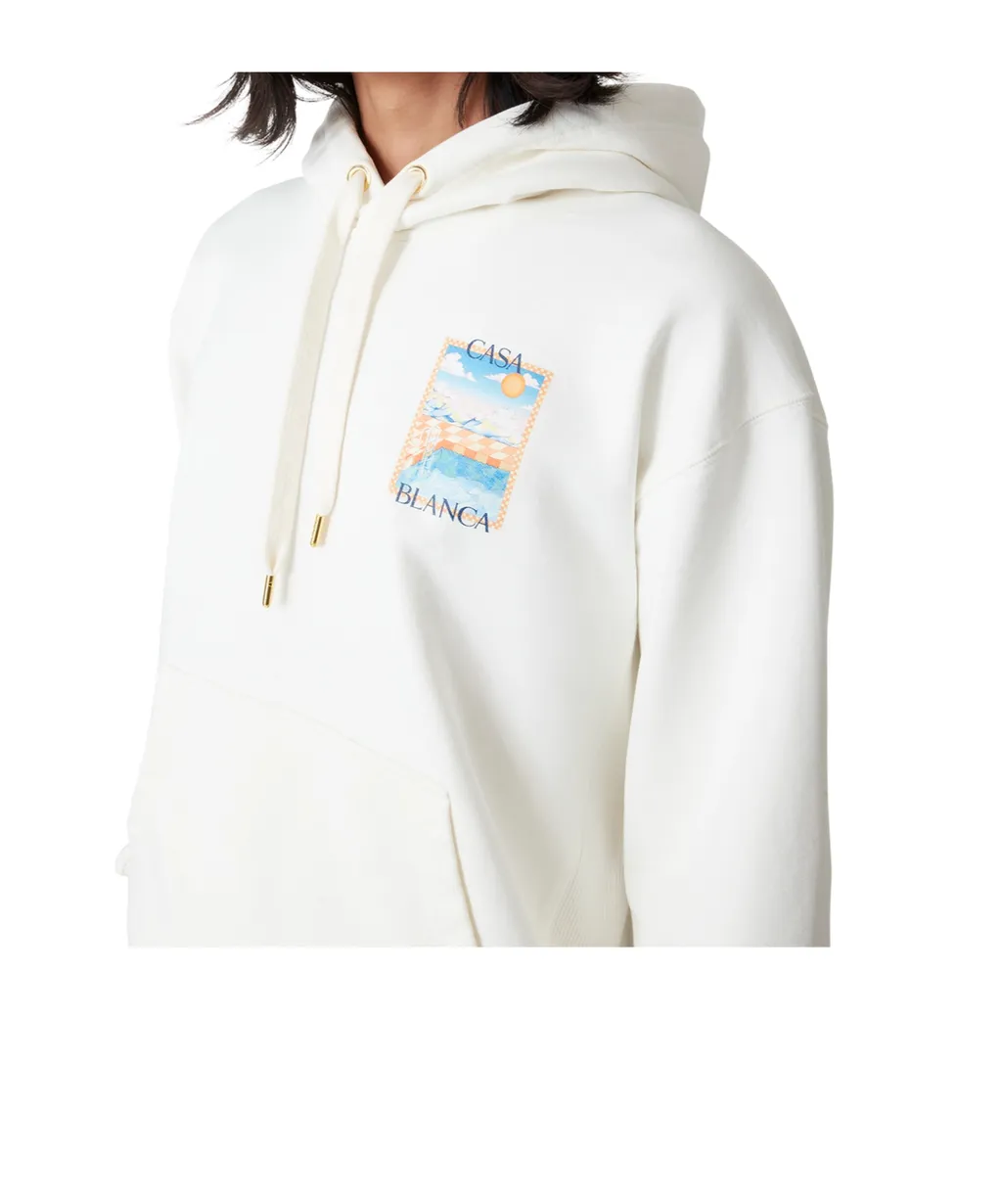 The Surreal Pool Printed Drawstring Hoodie