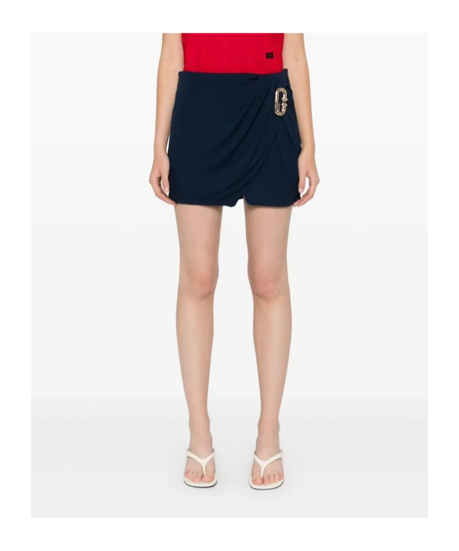 Pleated Drapped Skirt
