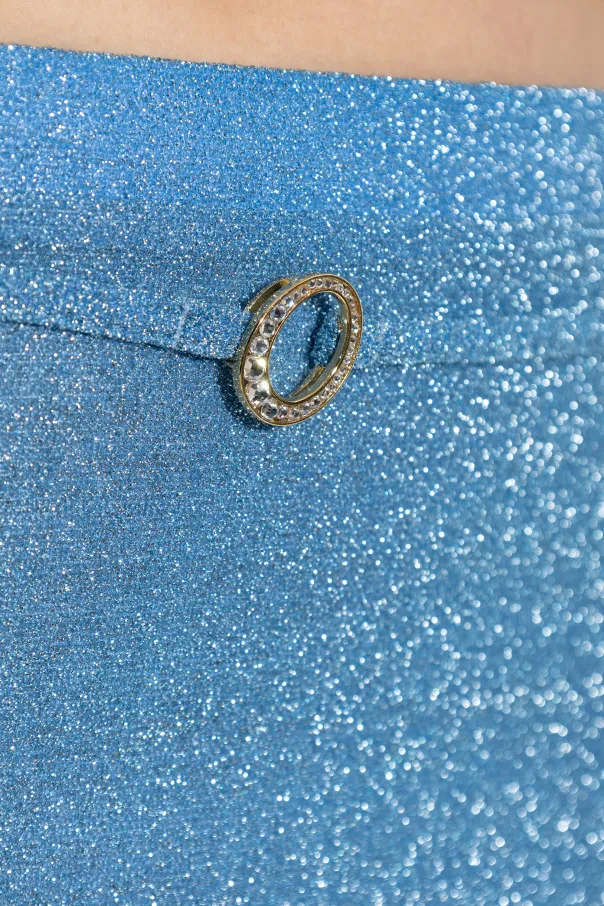 Glitter-Detailing Mini Skirt