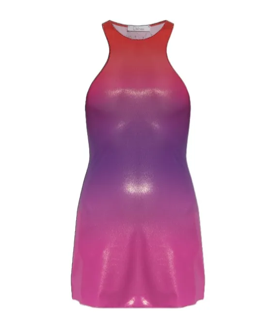 Logo Embellished Sleeveless Dress
