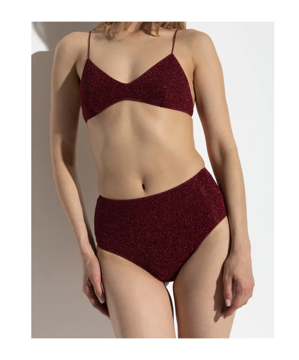 Lurex High-Rise Bikini Set