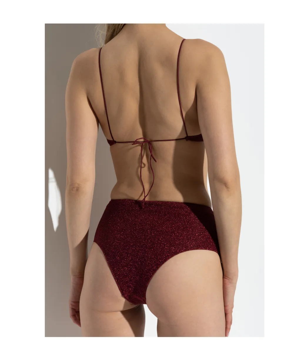 Lurex High-Rise Bikini Set