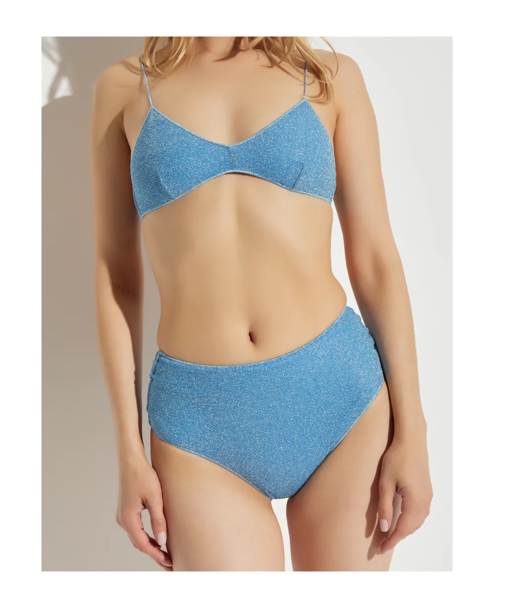 Lurex High-Rise Bikini Set