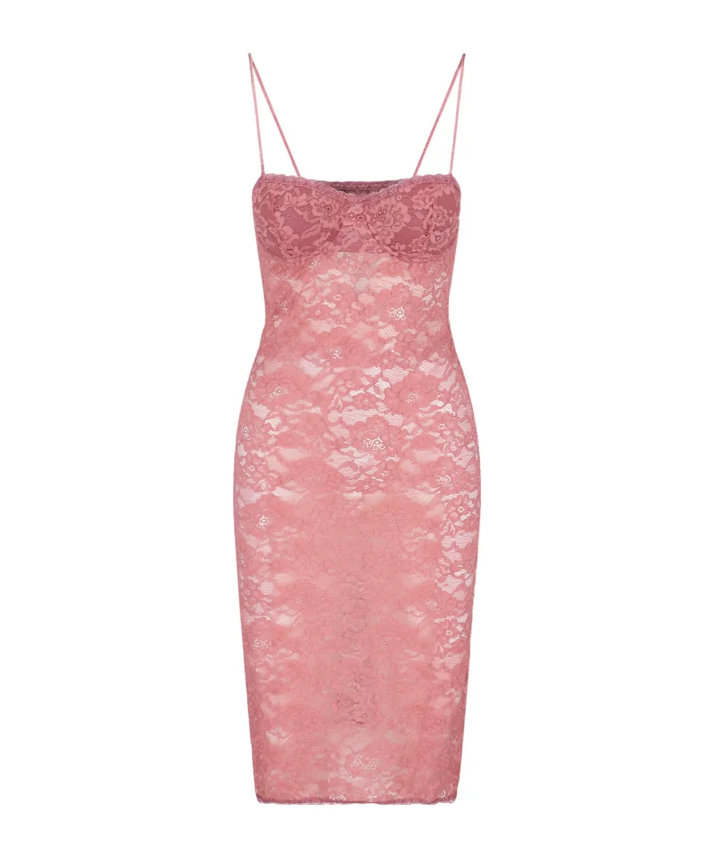 Lace-Detailed Sleeveless Chemise
