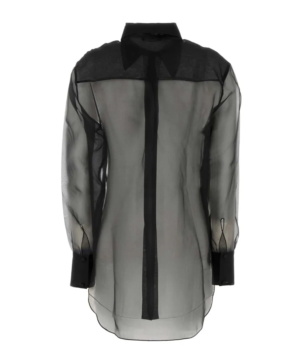 Organdie Semi-Sheer Shirt