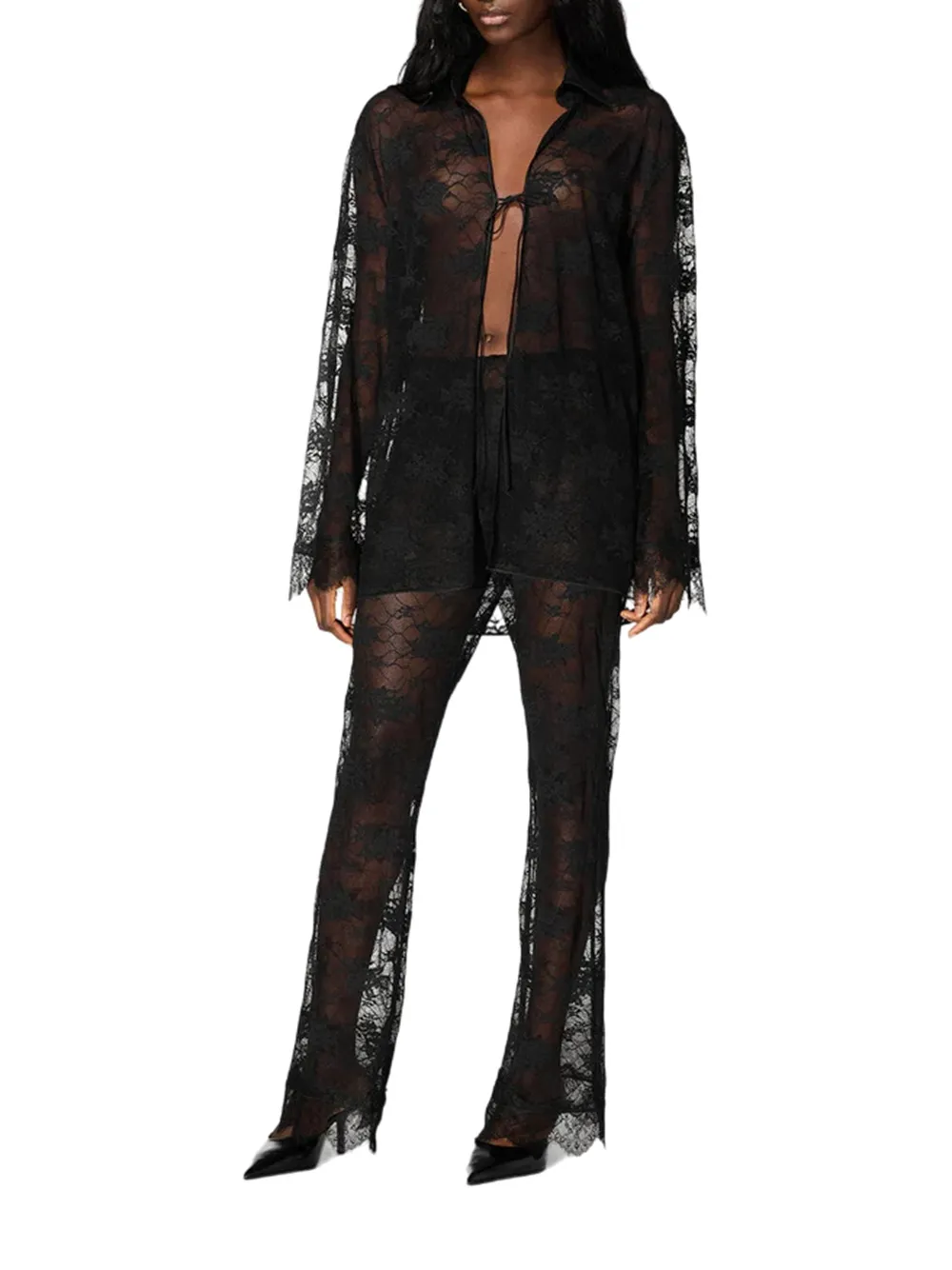 Lace Wide Leg Pants