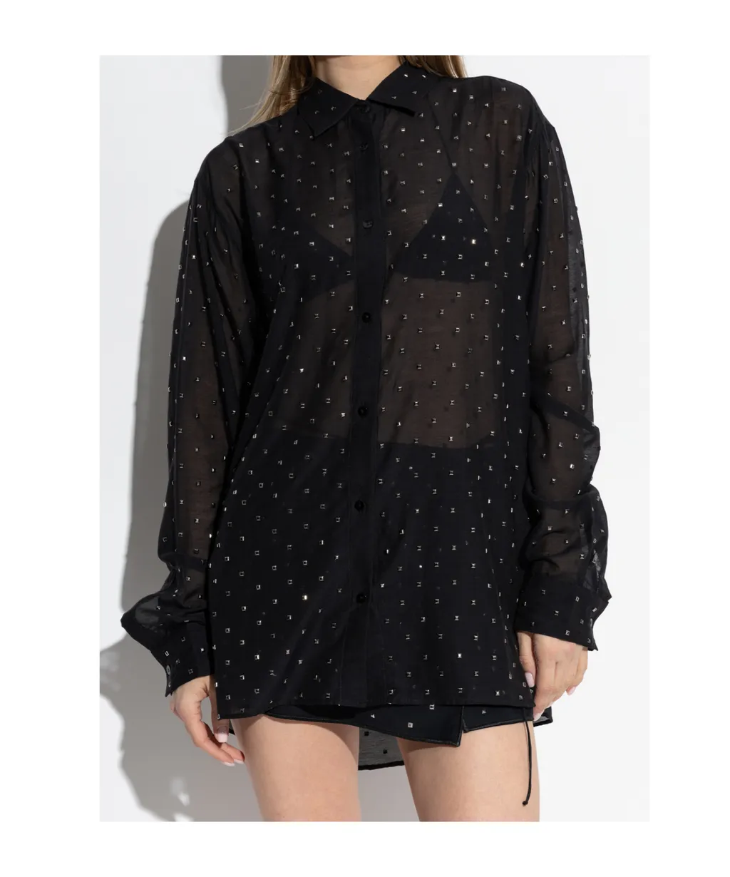 Stud-Embellished Shirt