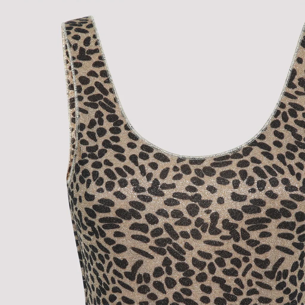 Leopard-Printed One-Piece Swimsuit