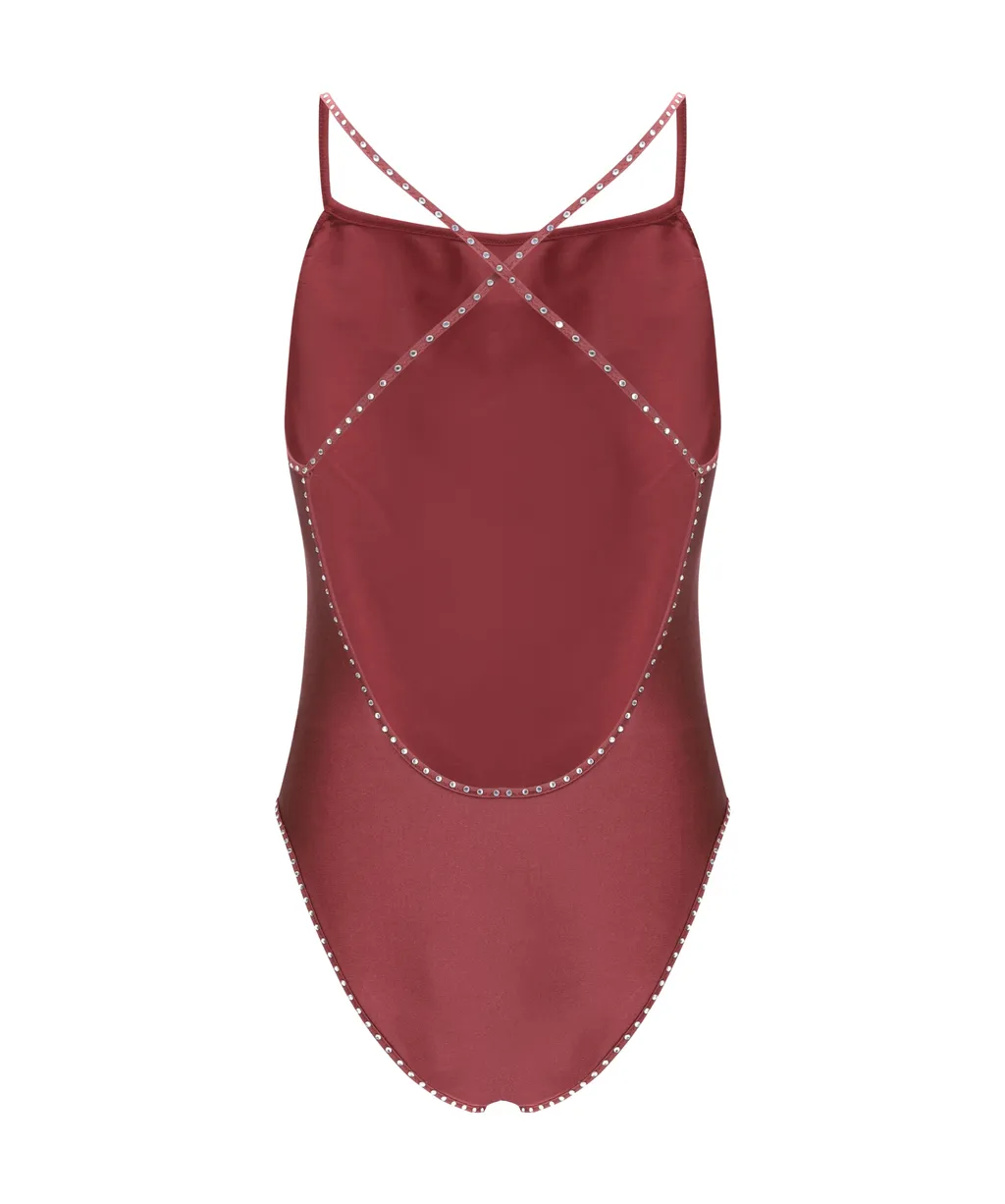 Embellished One-Piece Swimsuit