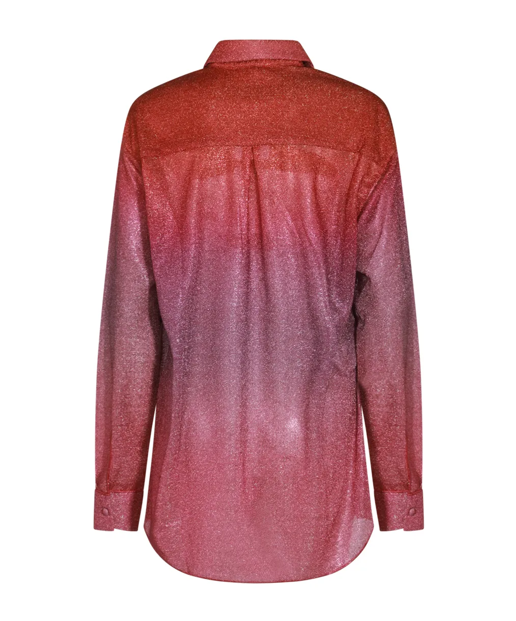 Curved Hem Oversized Shirt