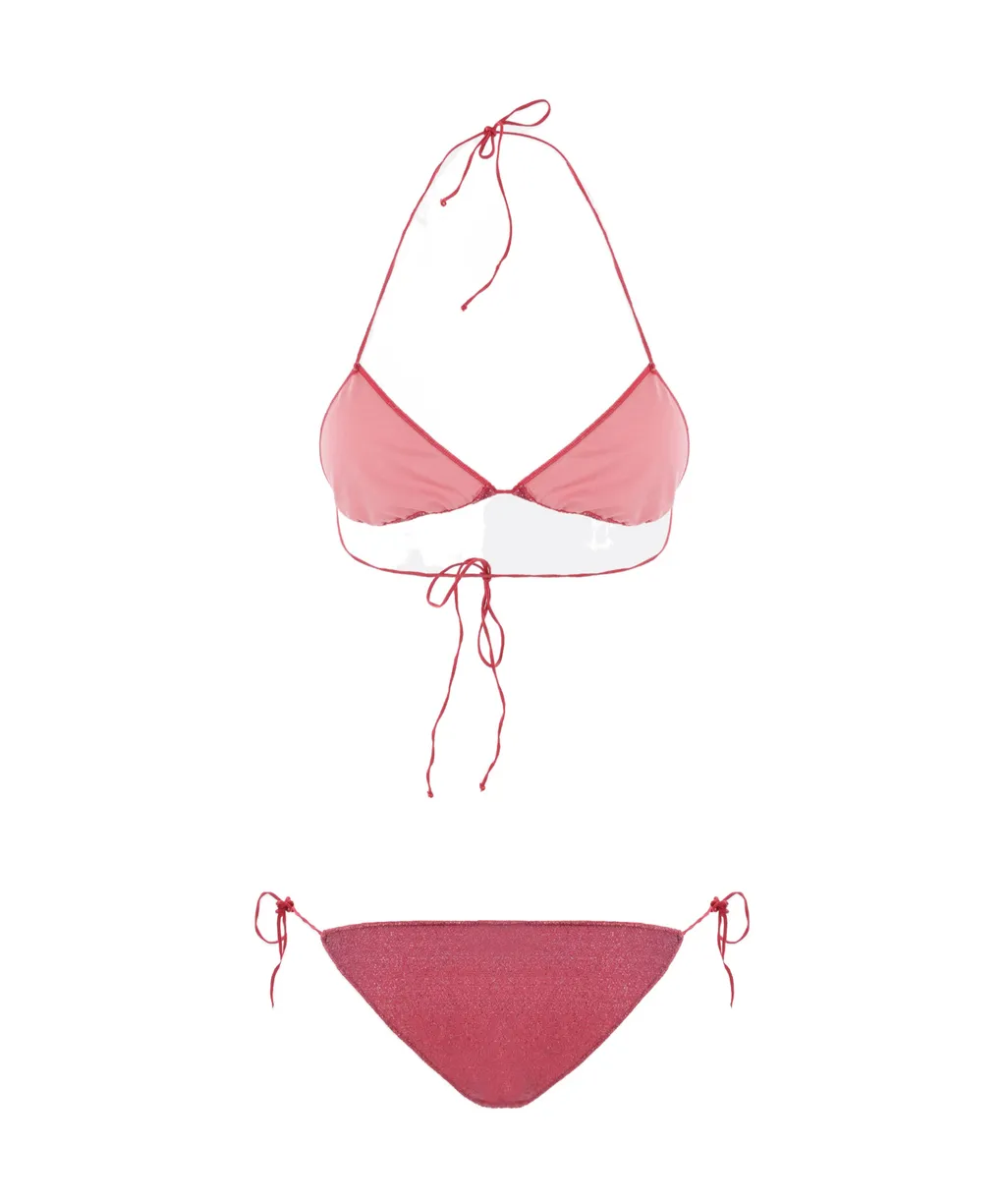 Shade Halterneck Tie Fastened Bikini Set