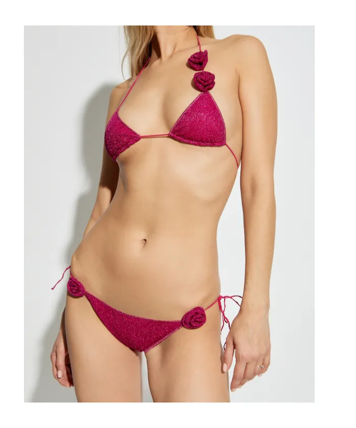 Rose-Appliqué Bikini