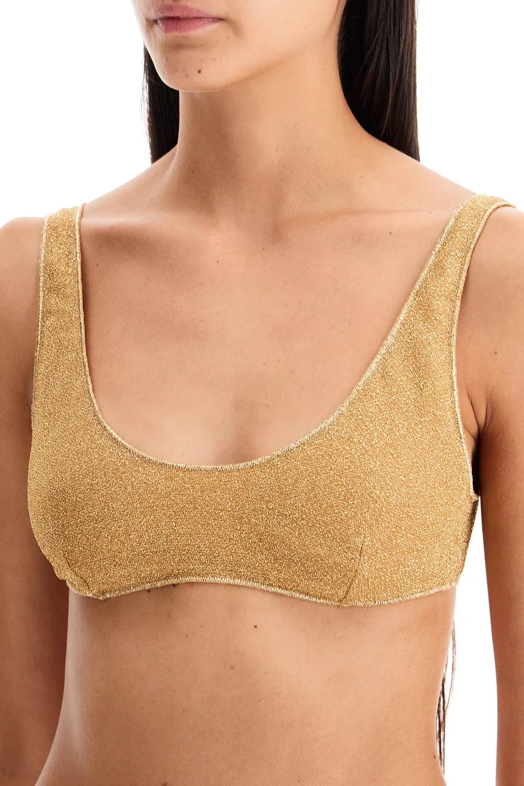 LumiÈRe Lurex Sleeveless Bikini Set