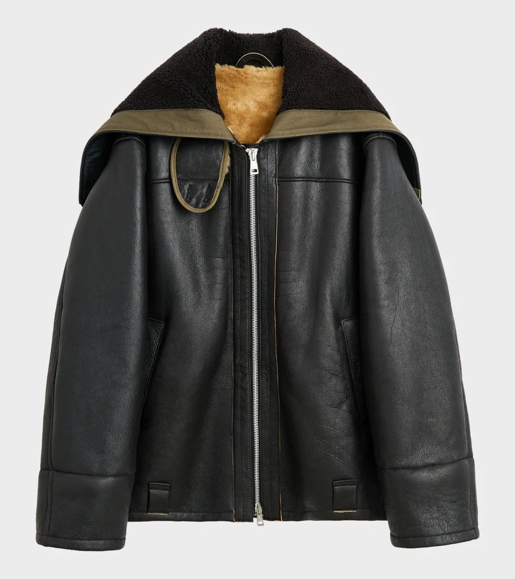 Blizzard Hooded Leather Jacket