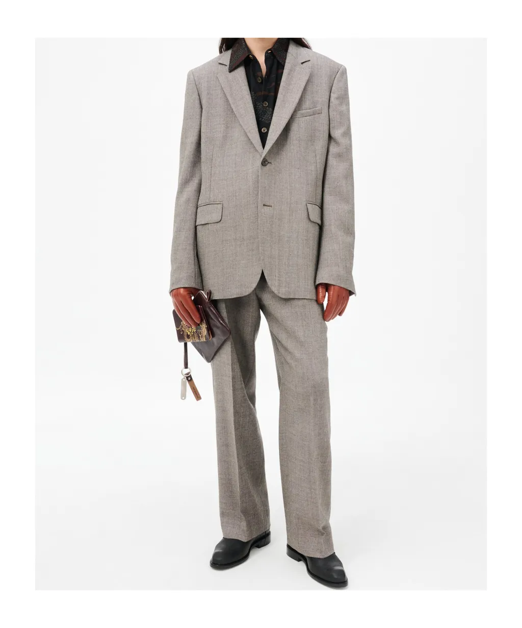 Single-Breasted Wool Blazer