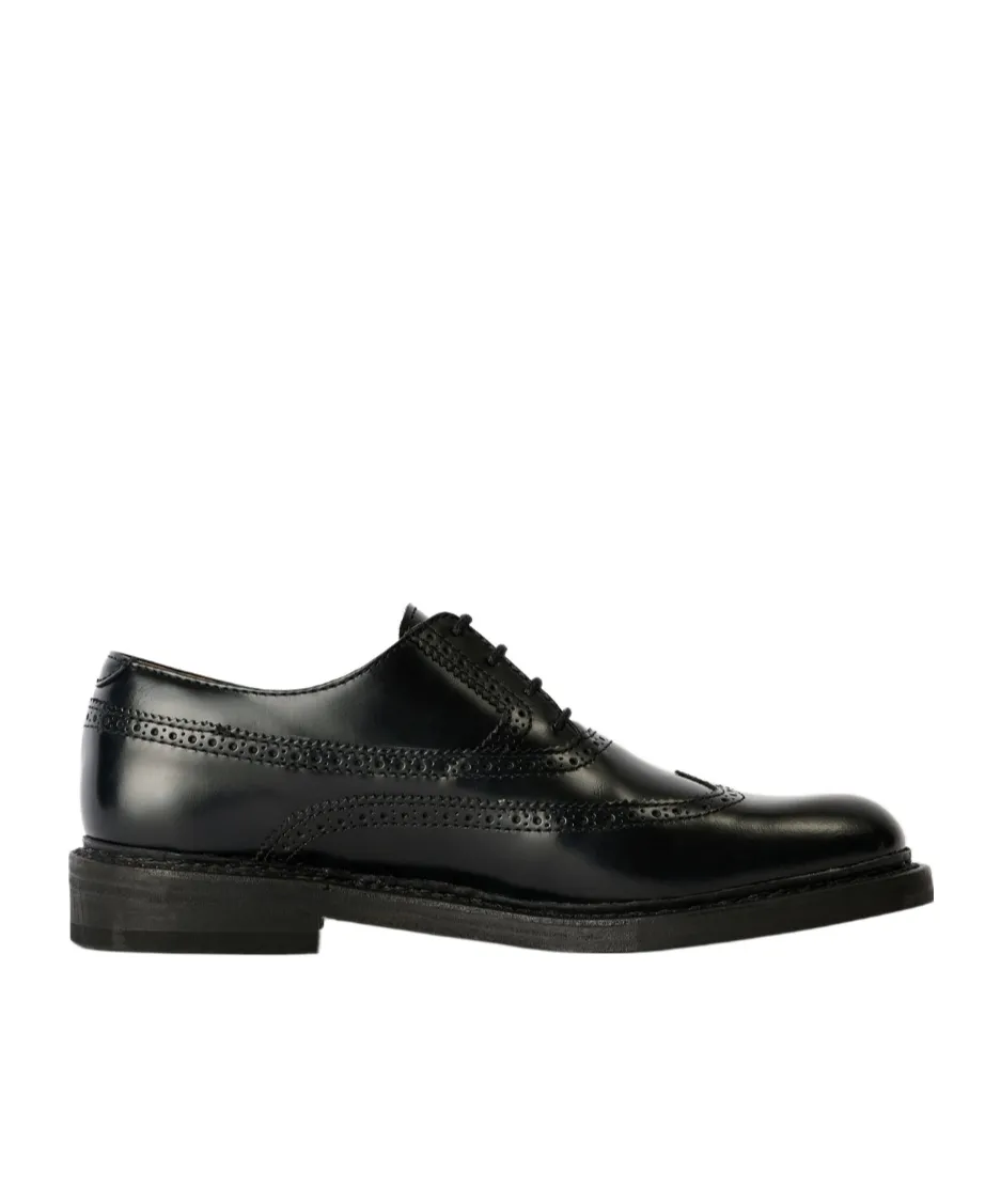 Leather Lace-Up Oxford Shoes