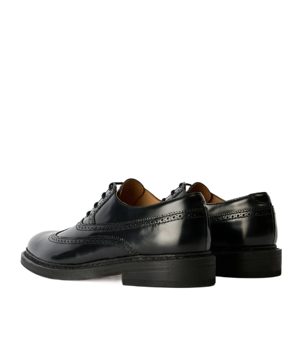 Leather Lace-Up Oxford Shoes
