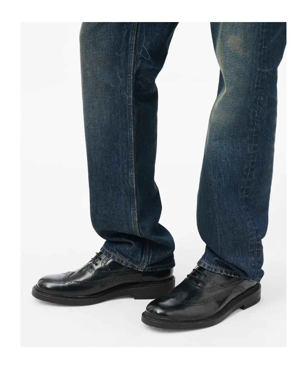 Leather Lace-Up Oxford Shoes
