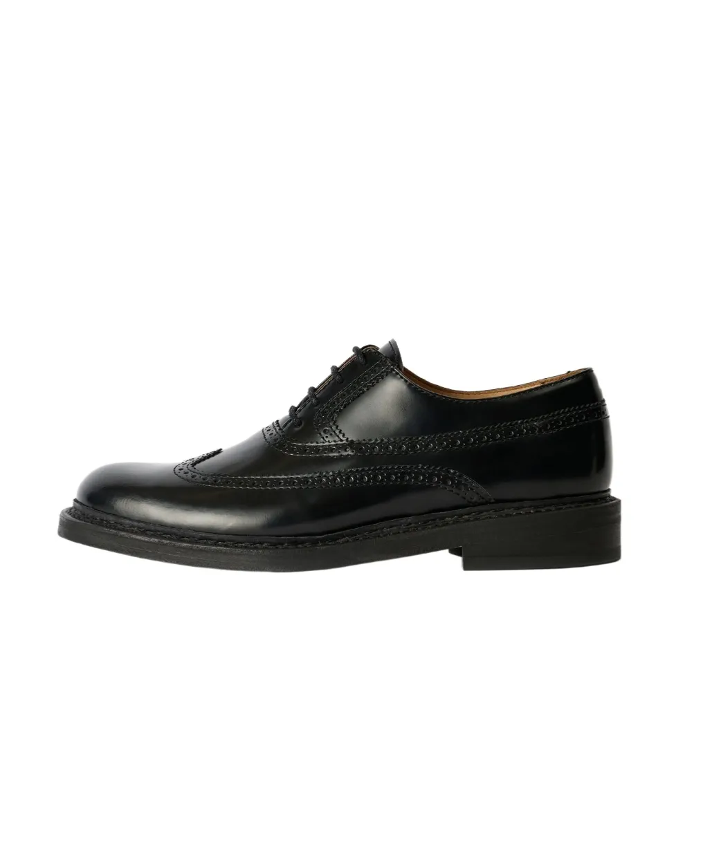 Leather Lace-Up Oxford Shoes